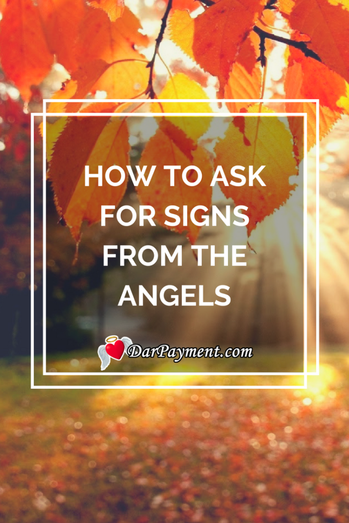 how to ask for signs from the angels